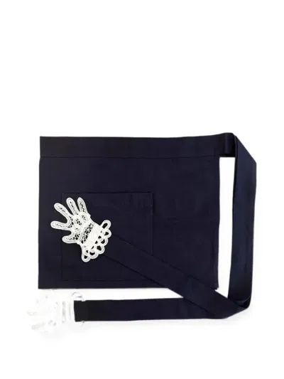 Gohar World Mini Lace Hands Apron In Blue