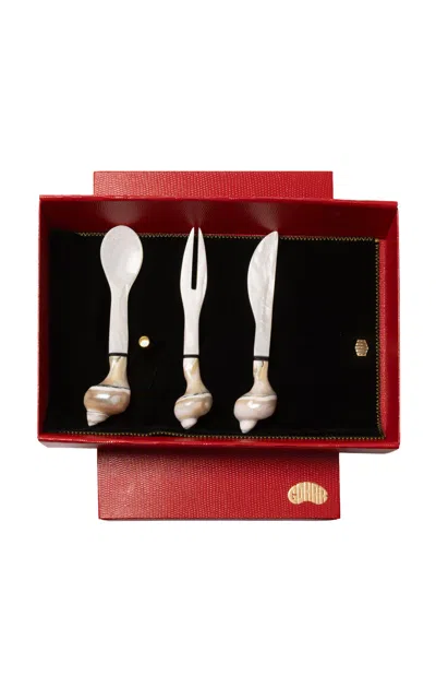 Gohar World - Mother Of Pearl Apertif Set - Multi