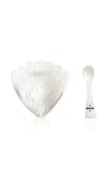Gohar World Mother-of-pearl Caviar Service Set In White