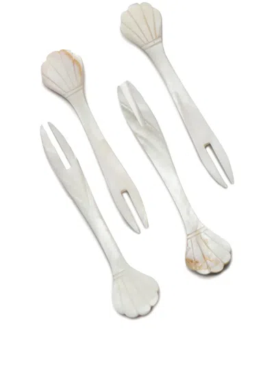 Gohar World Shell-shaped Pickers In Neutrals
