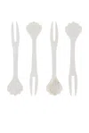 Gohar World Mother Of Pearl Seafood Pick Set In White