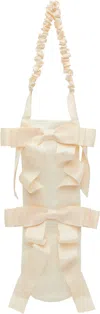 Gohar World Off-white Baguette Bag In White
