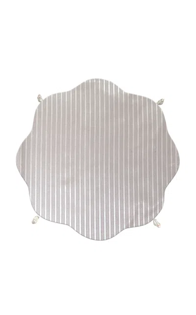 Gohar World Plate Cover With Baroque Pearls In Multi