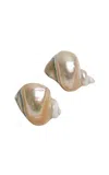 Gohar World Mother Of Pearl Shell Mother-of-pearl Napkin Rings In Gold