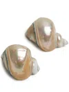 Gohar World Shell Napkin Rings (set Of Two) In White