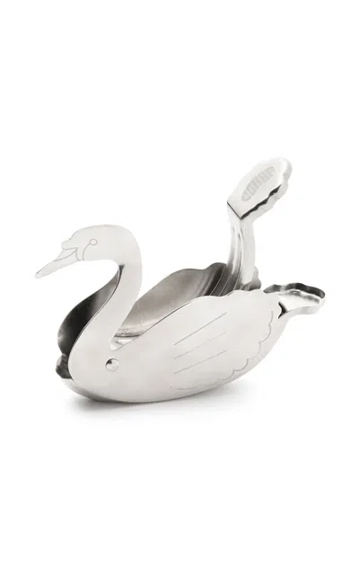 Gohar World Swan Stainless Steel Lemon Squeezer In Silver