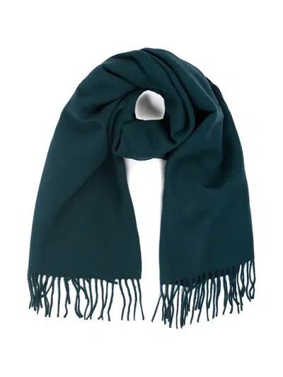 Goia Fringed Scarf In Green