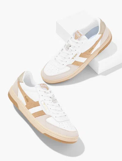 Gola Â® Hawk Sneakers - White/light Caramel/gold - 5m Talbots In White,light Caramel,gold