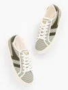 Gola Â® Mark Cox Tennis Sneakers - Opulent Stripe - Burnt Olive/white - 11m Talbots In Burnt Olive,white