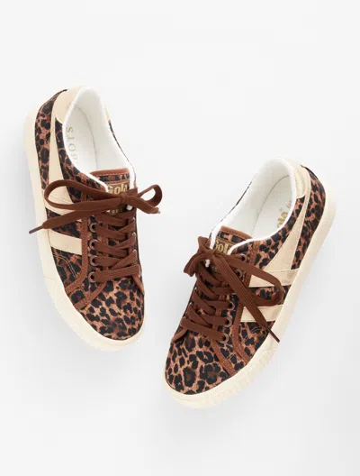 Gola Â® Mark Cox Tennis Sneakers - Spectacular Animal - Black/coconut - 8 1/2 M Talbots In Black,coconut