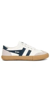 Gola Badminton Sneaker In Off White  Baltic  & Gum