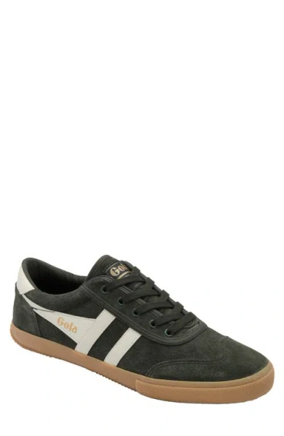 Gola Badminton Suede Plimsoll Sneaker In Green