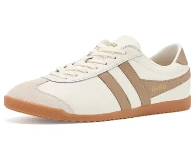 Gola Bullet Leather Women's Shoes White/light Caramel/gum: 9.5 B - Medium, Leather/suede