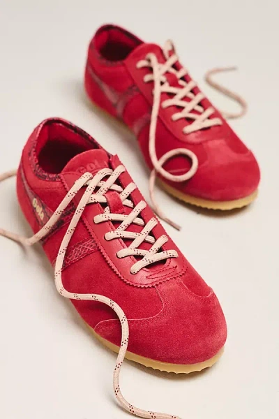 Gola Cleora Ii Suede Sneakers In Red