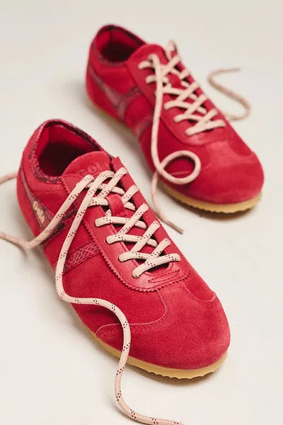 Gola Cleora Ii Suede Sneakers In Pink
