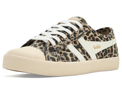 Gola Coaster Leopard Women's Cross Training Shoes Tan/off White: 9.5 B - Medium In Brown