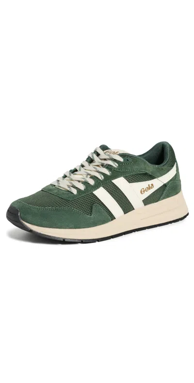 Gola Delta Sneakers Evergreen/off White In Green