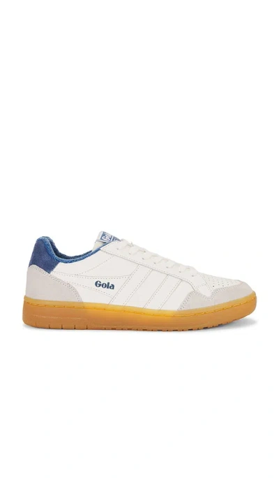 Gola Eagle '86 Trainer In Off White  Moonlight  & Gum