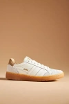 Gola Eagle '86 Off White And Light Caramel Suede Leather Sneakers In Neutral
