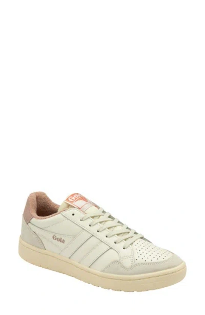 Gola Eagle Sneaker In Off White/ Peony