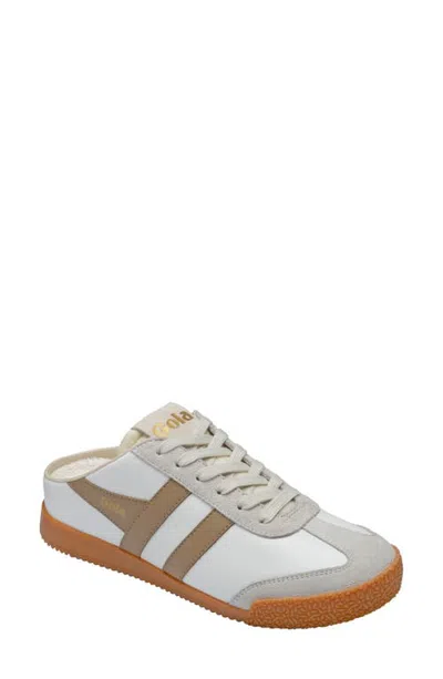 Gola Elan Leather Mule Sneaker In Neutral
