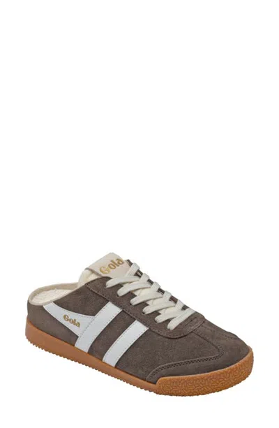 Gola Elan Leather Sneaker Mule In Brown