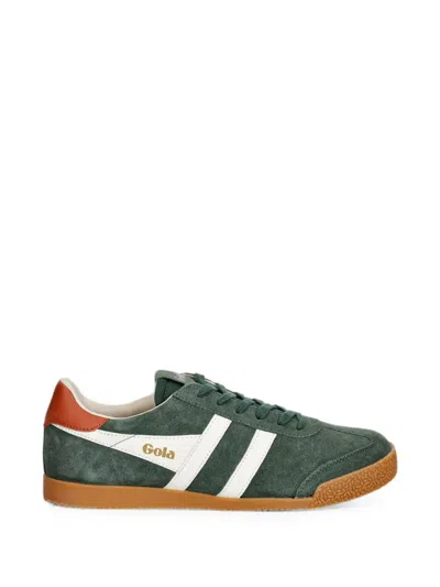 Gola Elan Panelled Lace-up Sneakers In Green