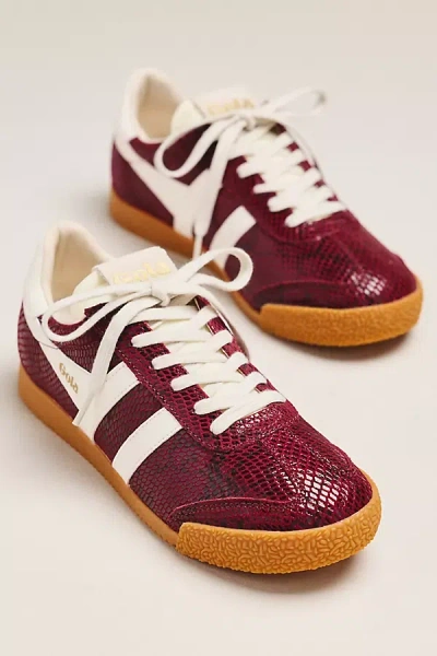 Gola Elan Serpent Sneakers In Burgundy