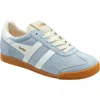 Gola Elan White Counter Suede Sneakers Women In Baby Blue