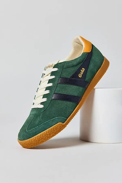 Gola Men's Elan Suede Sneaker In Evergreen/black/dark Sun, Men's At Urban Outfitters