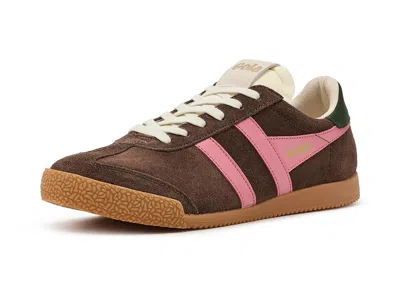 Gola Elan Women's Shoes Dark Brown/fluro Pink/dark Khaki: 10 B - Medium