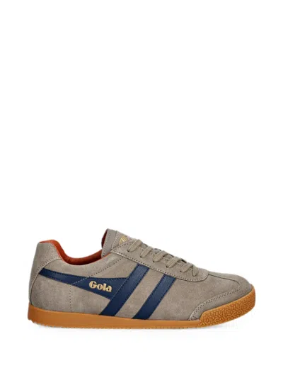 Gola Harrien Logo-print Suede Sneakers In Brown