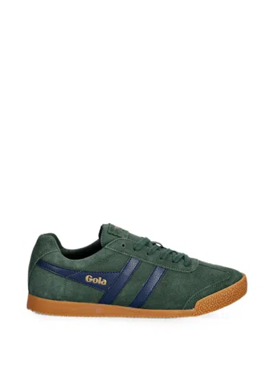 Gola Harrier Suede Sneakers In Green