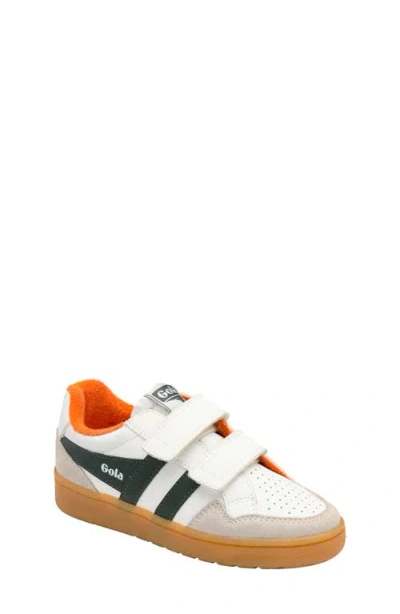 Gola Kids' Eagle Strap Sneaker In White
