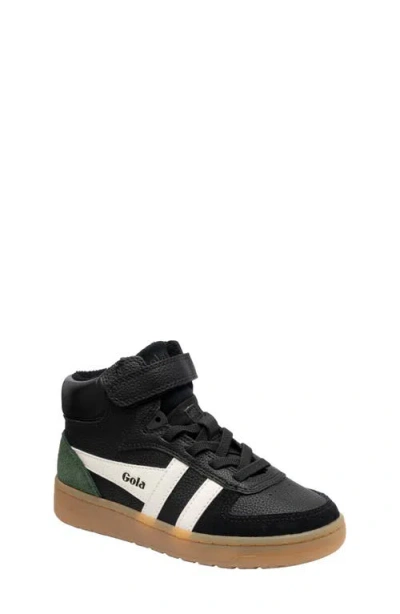 Gola Kids' Talon High Top Sneaker In Black