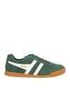 Gola Man Sneakers Green Size 9 Leather, Textile Fibers