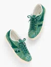 Gola ® Mark Cox Tennis Sneakers - Climbing Chrysanthemums - Lush Green - 10m Talbots In Green