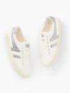 Gola Â® Mark Cox Tennis Sneakers - Metallic - White/silver - 11m - 100% Cotton Talbots In White,silver