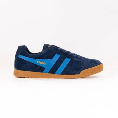 Gola Men's Classics Harrier Suede Sneaker In Navy/santorini In Blue