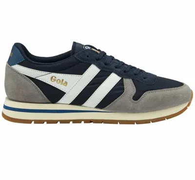 Gola Men's Daytona Chute Sneaker In Cement/navy/white In Blue