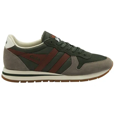 Gola Men's Daytona Sneakers In Dark Khaki/rhino/rust In Multi