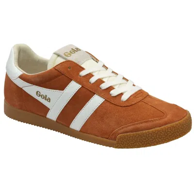 Gola Elan Mens Trainers Size: 7, Colour: Moody Orange/white Suede