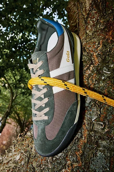 Gola Men's Tornado Sneaker In Rhino/dark Khaki/off White, Men's At Urban Outfitters In Green