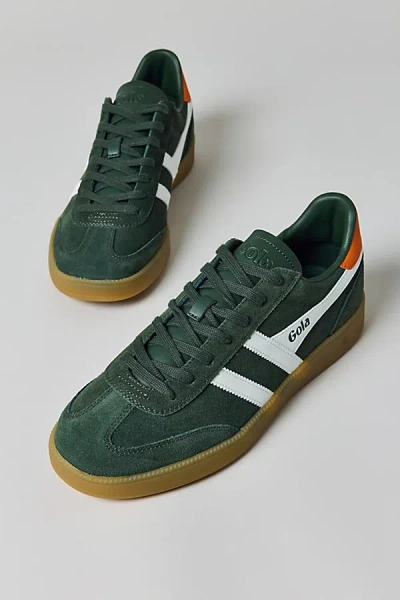 Gola Men's Viper Sneaker In Dark Khaki/white/moody Orange, Men's At Urban Outfitters In Green