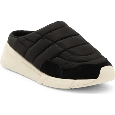 Gola Orbit Water Resistant Quilted Mule Sneaker In Black