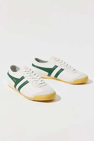 Gola Women's Race Leather Sneaker In White/evergreen, Women's At Urban Outfitters
