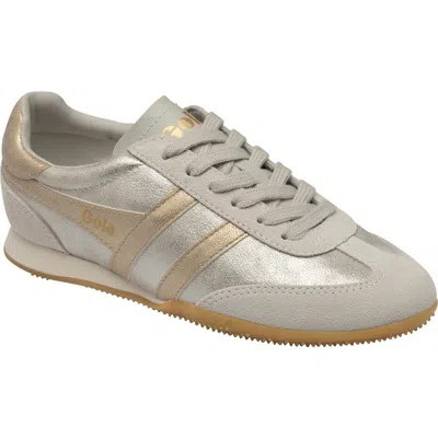 Gola Sprinter Shimmer Leather Sneaker In Gold