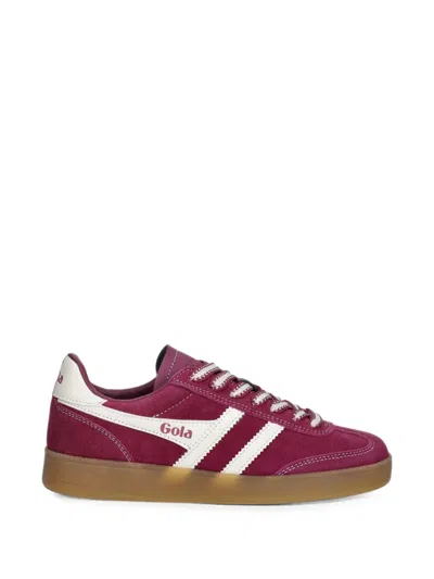 Gola Suede Panelled Sneakers In Animal Print