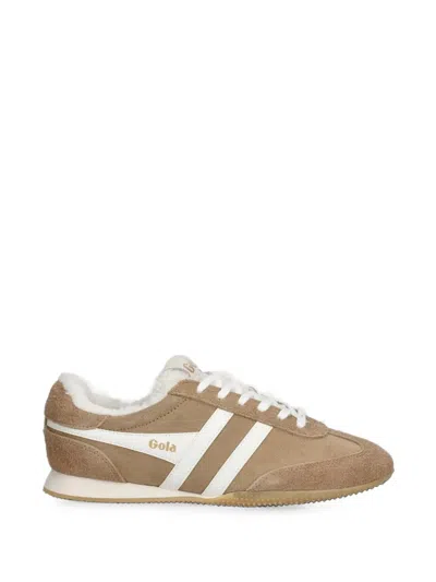 Gola Suede-panelled Shearling-lined Sneakers In Animal Print