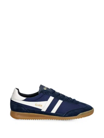 Gola Suede-panelled Sneakers In Blue